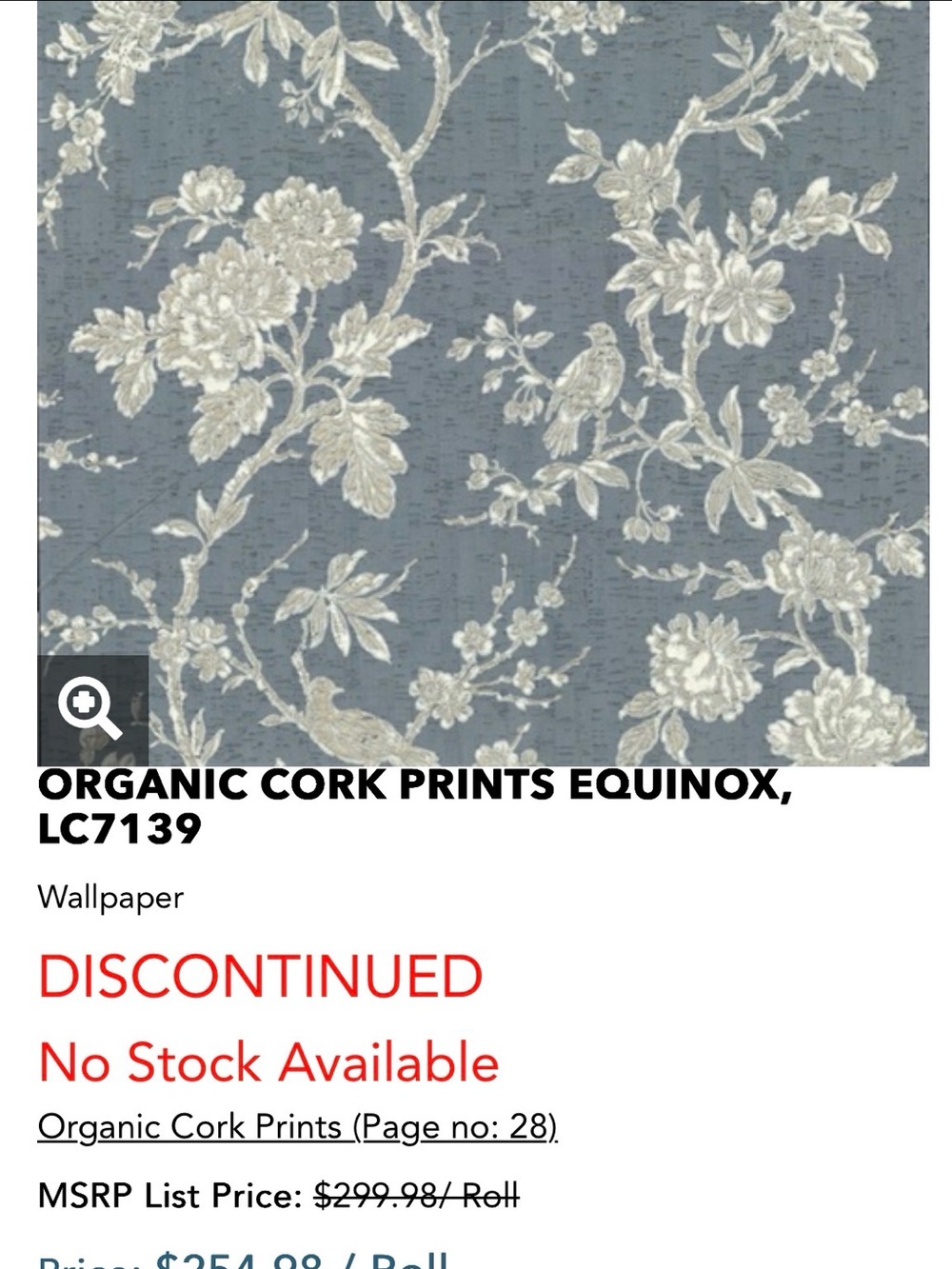 York Ronald Redding Organic Cork Prints LC7139 Equinox Wallpaper